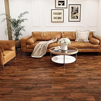 Vinyl Flooring - Lino Flooring,Peel & Stick Floor Tiles Self Adhesive Floor Tiles,2mm 36pcs Waterproof for Kitchen Living Room Floor Plank(5.02m²,Honduras Rosewood)