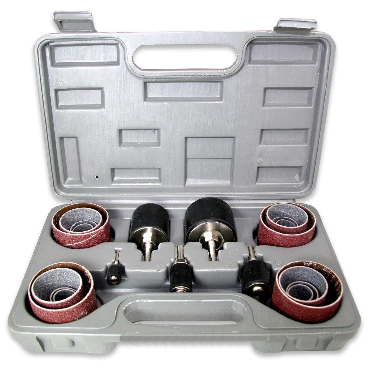 25pc.Sanding Round Drum Set For WoodWorking Drill Press Sander Sleeves Tool