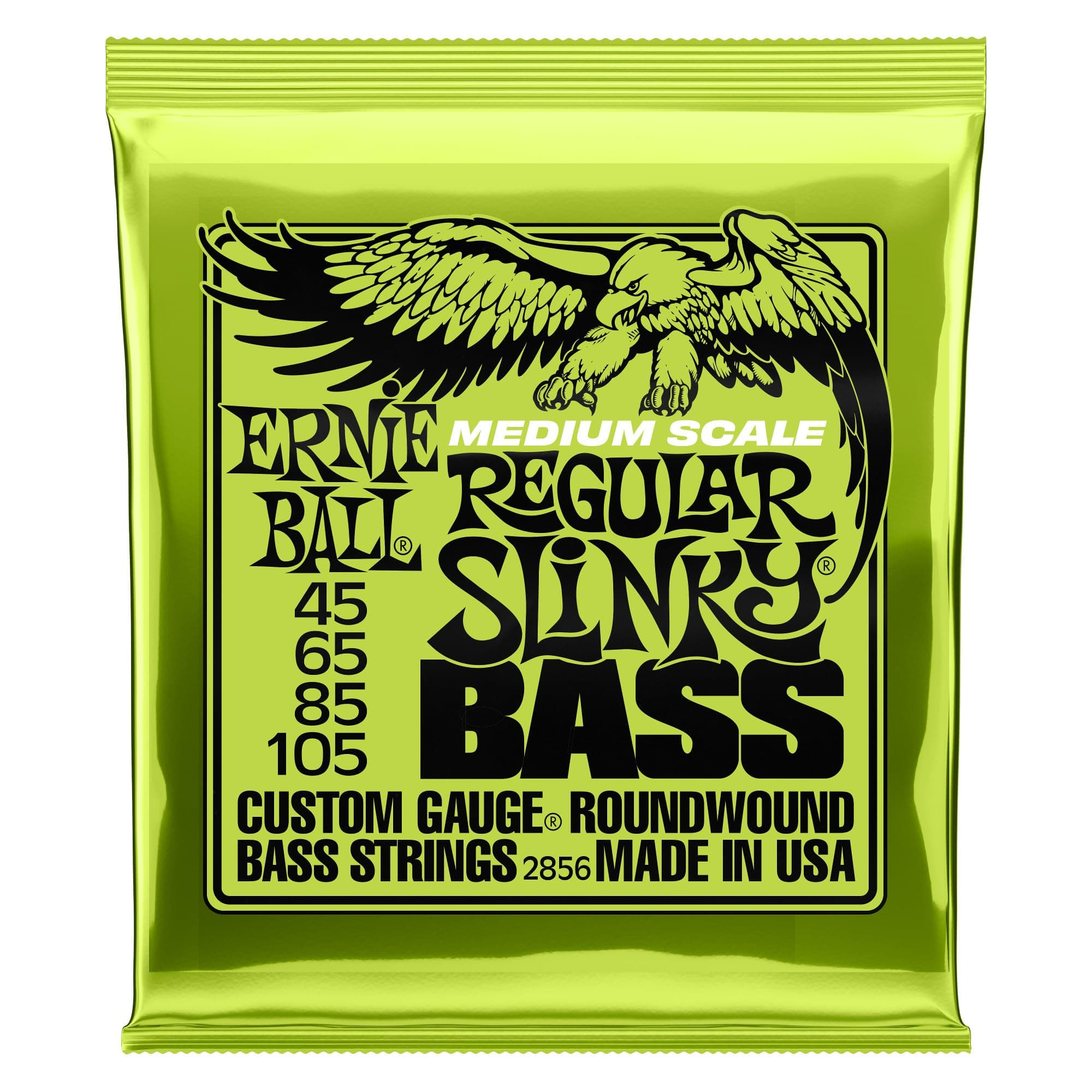 Regular Slinky Nickel Wound Medium Scale Bass Strings - 45-105 Gauge