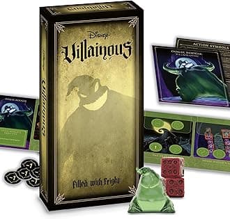 Ravensburger Disney Villains Full of Fear - Strategy Board Game - Join Oogie Boogie, Lock, Jack Skellington and More - Award Winning Line - Ages 10+