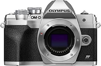 OM SYSTEM OLYMPUS E-M10 Mark IV Silver Micro Four Thirds System Camera 20MP Sensor 5-Axis Image Stabilization 4K Video Wi-Fi