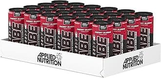 Applied Nutrition ABE Pre Workout Cans - All Black Everything Energy + Performance Drink, ABE Carbonated Beverage Sugar Free with Caffeine (Pack of 24 Cans x 330ml) (Cherry Slushie)