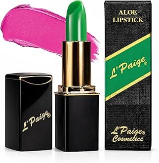 pH Color-Changing Lipstick and Lip Stain – Green to Bold Pink-Fuchsia Transformation, Temperature Sensitive Satin Finish, Aloe Vera Infused, Long-Lasting Moisturizing Lip Color, Shade LGR