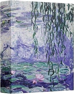 Photo Album 4x6 with 50 Pockets, Small Picture Album with Premium Leather Album Cover, Slip-in Mini Picture Book for Family Wedding Anniversary Baby Vacation Pictures, Water Lily