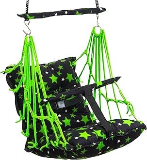 Cotton Hanging Cradle for Baby Swing for Kids 1-5 Years with Safety Belt,Home and Garden Jhula for Babies Chair Children Swing, palna jokali Cradles dolna oonjal uyyala thottil