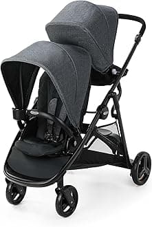 Graco Ready2Grow 2.0 Double Stroller Features Bench Seat and Standing Platform Options, Rafa