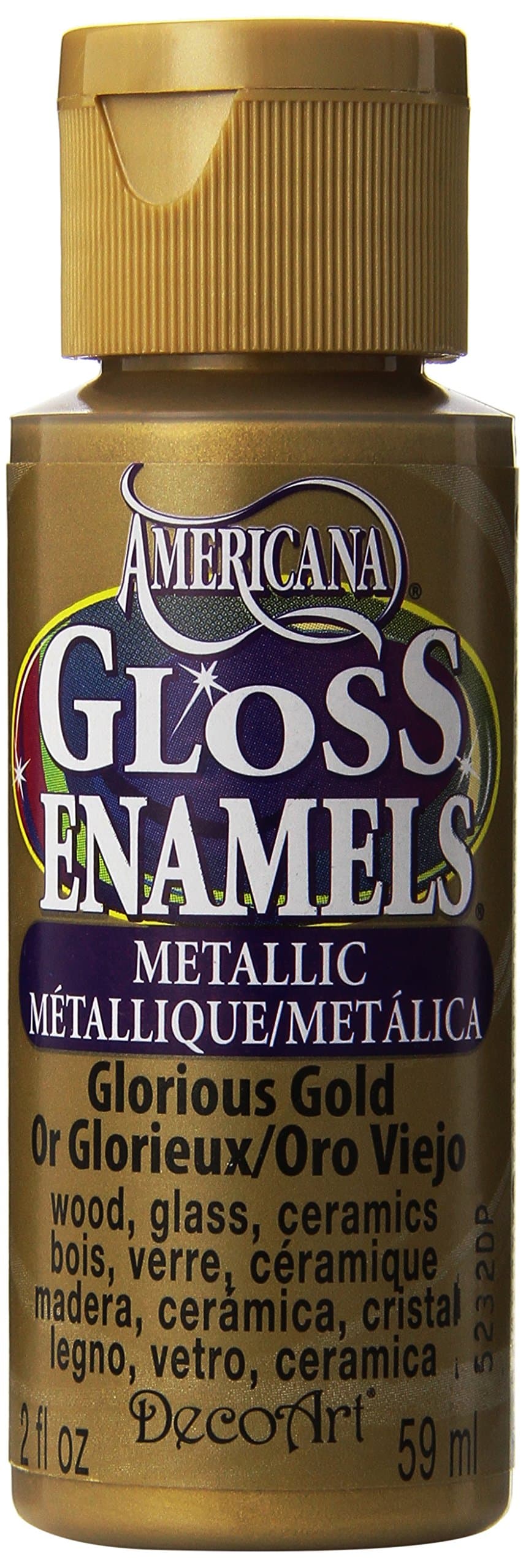 DecoArt GLOSS ENAML 2OZ GLORIOUS GOLD