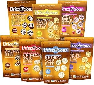 Drizzilicious Mini Rice Cake Bites Variety Mix, 113g Per Bag, Pack of 7