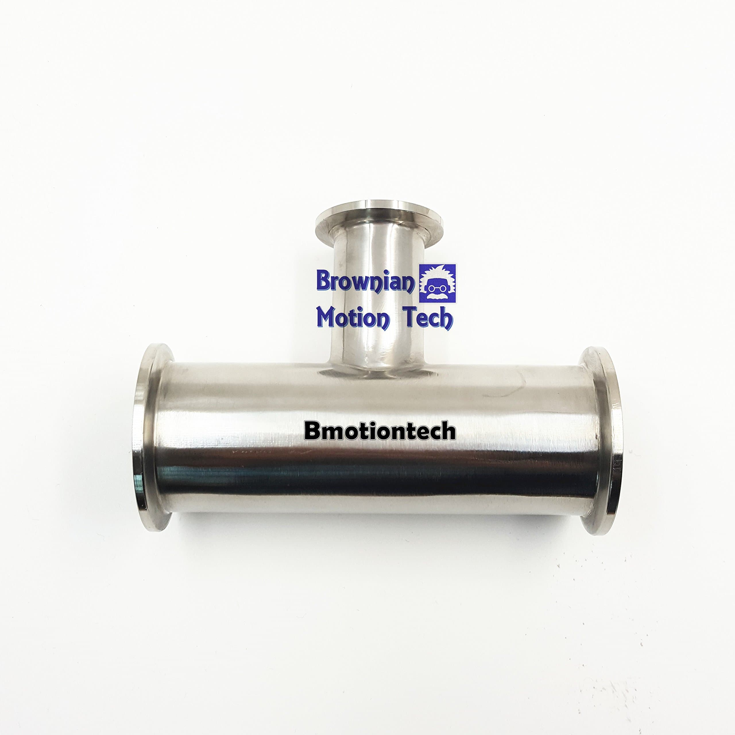 Tee Reducer, Both Ends KF-40(NW40) to Middle KF-25 (NW25), SS 304