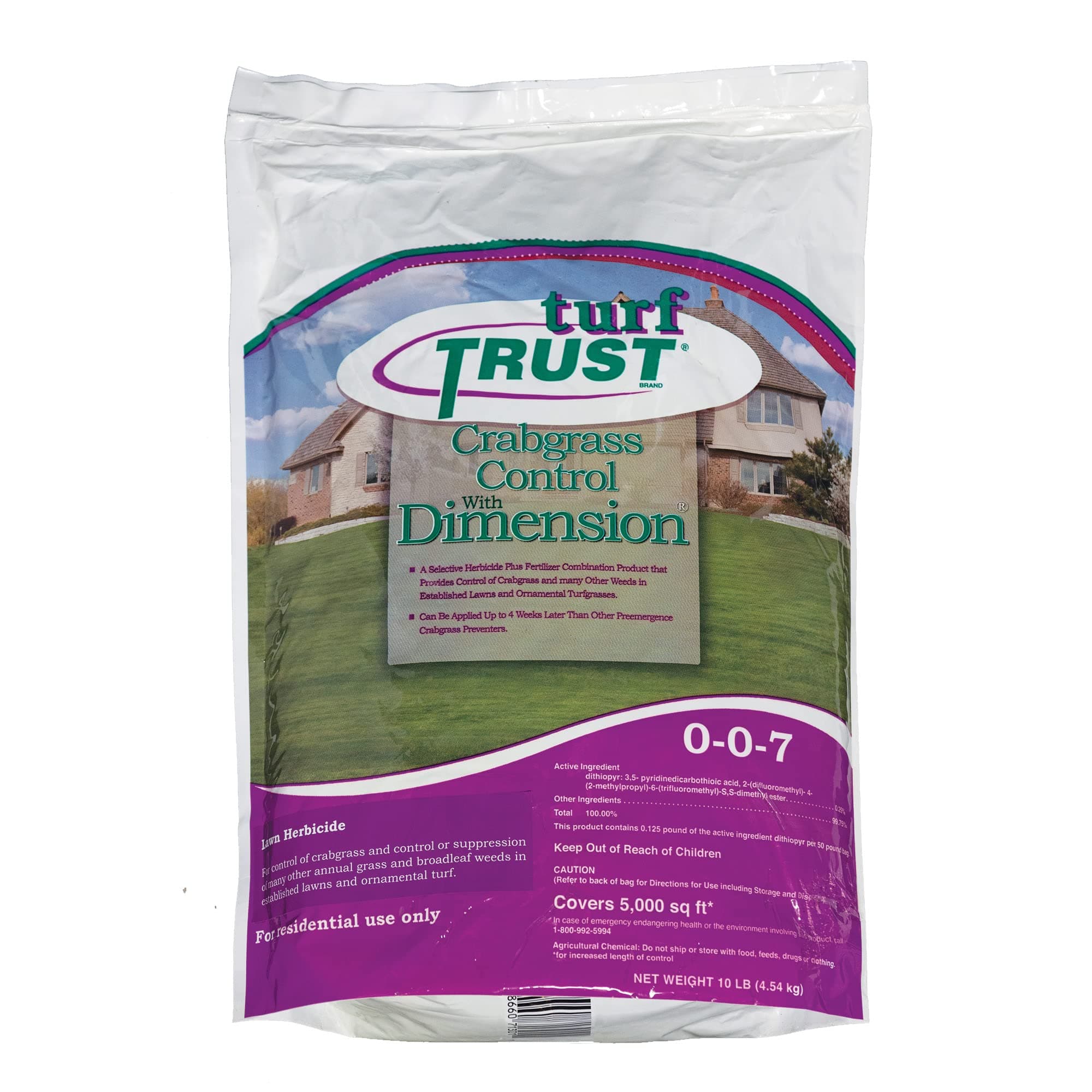 Crabgrass Control with Dimension 0-0-7, 5M, 10 Pound Bag