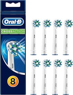 Mailbox Fit Pack of 8: Oral-B Cross Action Toothbrush Heads, Pack of 8