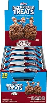 Marshmallow Snack Bars, Kids Snacks, School Lunch, Double Chocolatey Chunk, 26oz Box (20 Bars)