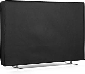 kwmobile Indoor 24" TV Cover – Television Dust Cover Screen Protector – TV Screen Dust Protection – Synthetic Fabric Black