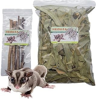 NEOUZA Sugar Glider Small Animal Bedding, Chew Treats, Molar Toys, 200g Natur...