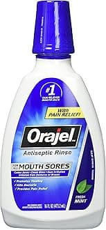 Orajel Antiseptic Mouth Sore Rinse - 16oz, Pack of 2