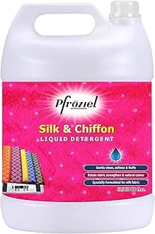 Pfroziel Liquid Detergent for Silk and Chiffon clothes, maintain shine & protect colour, No Harmful chemical, 5 Liter