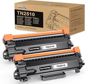 colorfly TN2510 TN-2510 Toner Cartridge for Brother TN-2510 TN 2510 Compatible for Brother HL Series L2400DW L2400DWE DCP Series L2620DW L2627DW MFC Series L2800DW L2827DW (Black,2-Pack)