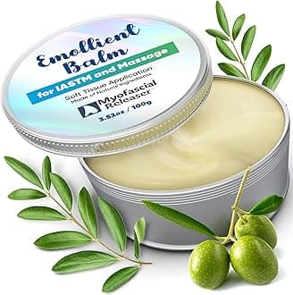 Emollient Balm for IASTM & Gua Sha – Non-Greasy Massage Balm for Tool Glide and Bodywork – Natural, Hypoallergenic, Unscented Massage Balm Alternative to Oil (100g)