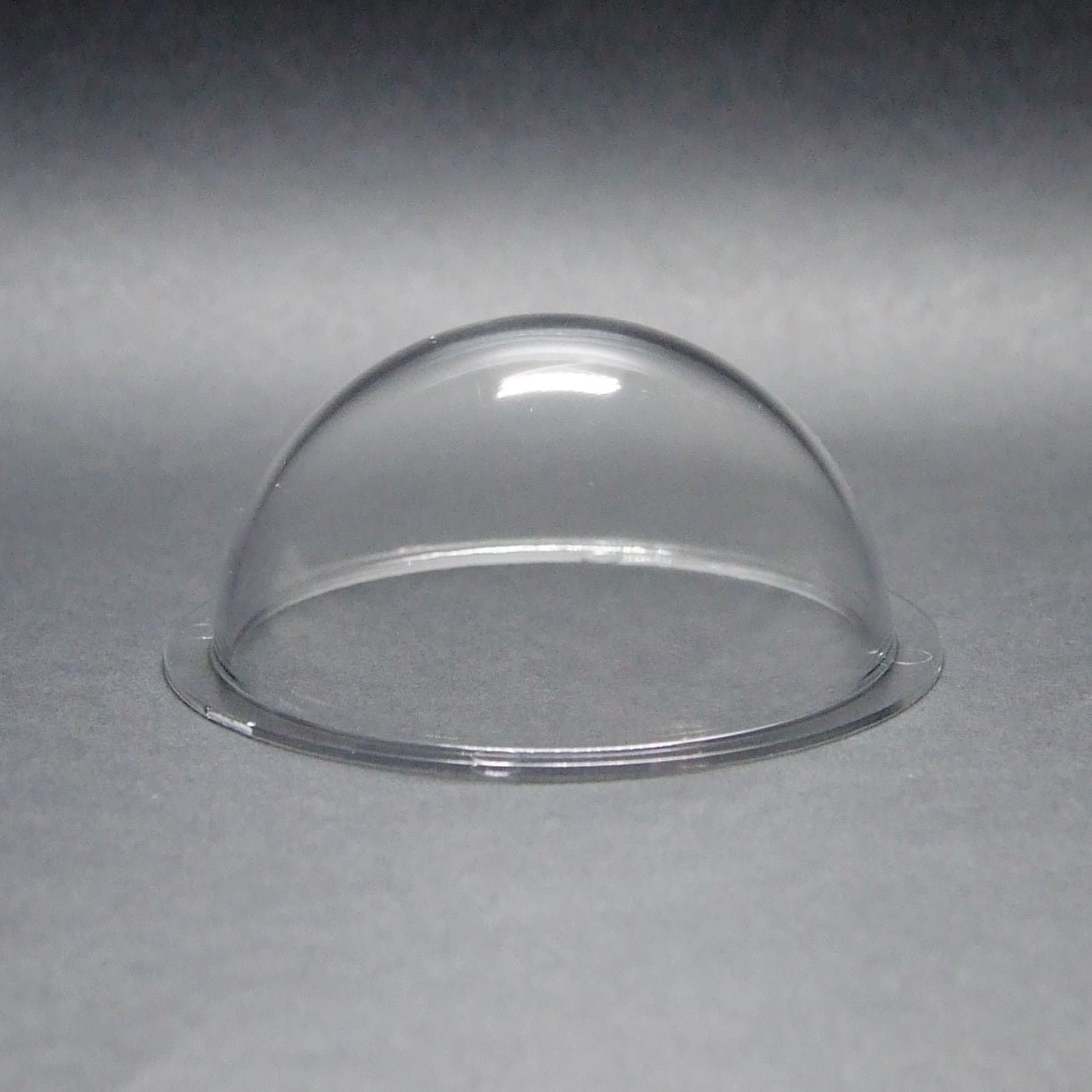 DURADOM Acrylic Dome with Flange Clear Plastic Hemisphere - Multi Use Bubble Pet Dog Fence Window Sphere CCTV Dome Acrylic Camera Perspex Display Transparent Cover Floating Fish Dome (3.6 inch / 90mm)