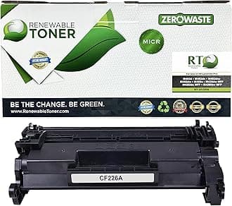 RT 26A MICR Toner Replacement for HP 26A 26X Laser Jet Pro M402n M402dn M402dw MFP M426fdw M426fdn M426dw | CF226A CF226X Check Printer Ink Cartridge