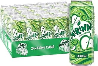 Mirinda Green Apple, Carbonated Soft Drink, Cans, 24 X 330 Ml