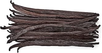 50 Vanilla Beans - Whole Extract Grade B Pods for Baking, Homemade Extract, Brewing, Coffee, Cooking - Tahitian