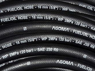 Rubber Reinforced E10 Engine Nitrile Fuel Tube,Breather Pipe,Oil,Diesel,Petrol,Water 2m Lengths Ideal for Cars,Vans and Pick-ups (7mm)