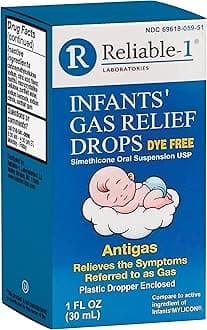 Infants Gas Relief Drops Stomach Relief Gas Drops for Babies, Infants and Toddlers | Simethicone Baby Gas Relief | Safe for Newborns, Dye Free Formula | 1 Fl Oz