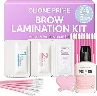 CLIONE PRIME At Home Brow Lamination Kit - DIY Eyebrow Lamination Kit Professional Eye Brow Perm Kit Instant DIY Eyebrow Lift Kit for Fuller Thicker Brows Lasts For Upto 8 Weeks