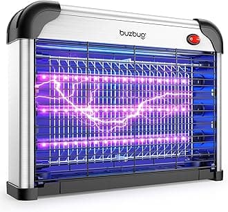 LED Bug Zapper Indoor, 10 Years Lifespan 3 Lamps Enhance Insect Attraction, 3800V High-Voltage, Electric Mosquito Zapper, Fruit Fly Mosquito Moth Gnat Trap, Killer, Zapper -MA009