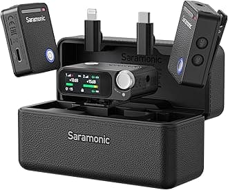 Saramonic Ultra 01 2CH Wireless Microphone System with Built-in Time Code by Saramonic Ultra (Black)