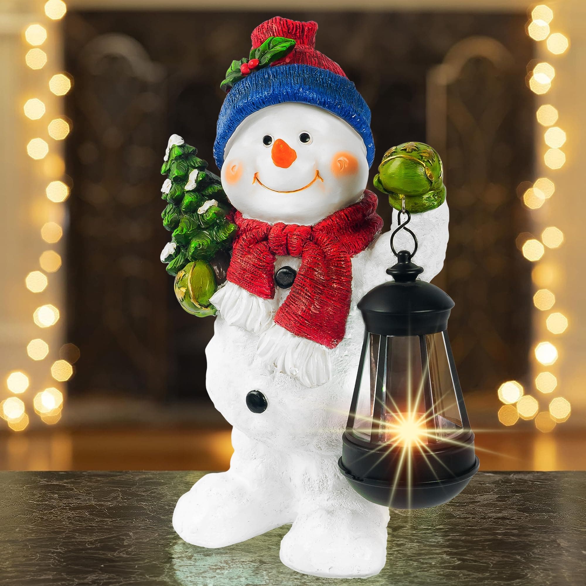 12 Inch Resin Snowman