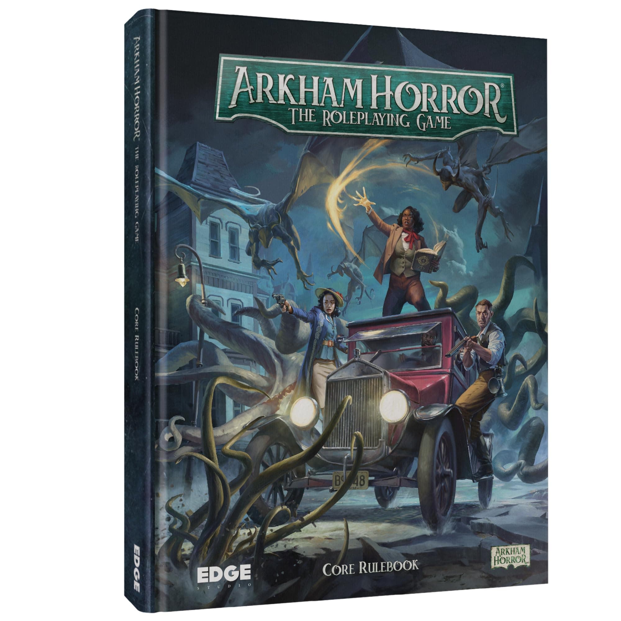 Asmodee Arkham Horror The Roleplaying Game CORE RULEBOOK - Dive into 1920s Asmodee Arkham's Mysterious World! Immersive RPG Adventure for Kids & Adults, Ages 14+, 2-6 Players, 1+ Hour Playtime