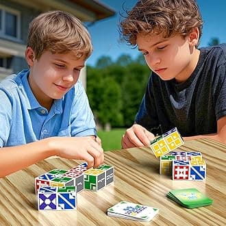 Matching Puzzle Game for Kids & Adults, Family Board Games Block for Boys & Girls Ages 6-8 8-12, 3+ Player Card Puzzles for Children 6+ Year Olds