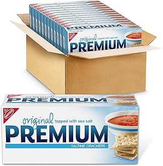 Premium Original Saltine Crackers, Lunch Snacks, Bulk Snacks, 12-16 oz Boxes