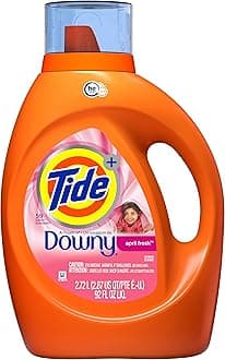 Tide Liquid Laundry Detergent with a Touch of Downy, April Fresh, 59 loads, 92 fl oz, HE Compatible