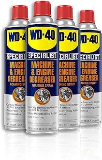 WD-40 Specialist Machine & Engine Degreaser Foaming Spray, 18 OZ [4-Pack]