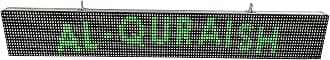 AL-QURAISH P10 Led Running/Scrolling Programable Text Message Display Board WI-FI (GREEN, 7 INCH. × 49 INCH. BOTH SIDE)