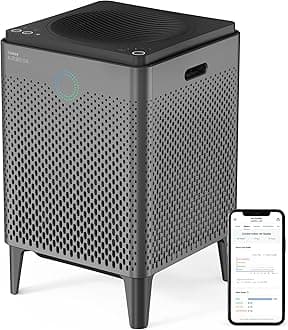 HAMIIS Smart Air Purifier, Compatible with Alexa, 1560 sq. ft, Graphite