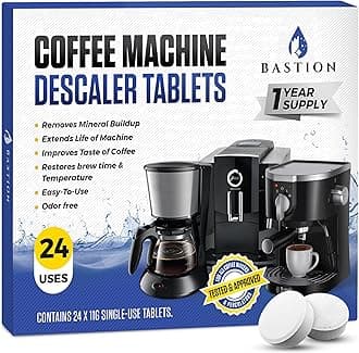 - Coffee Machine Cleaner & Descaler Tablets - 24 Count | Deep Clean & Descale for Keurig, Nespresso, Ninja, Braun, Cuisinart & More | Extend Machine Life & Enhance Coffee Flavor