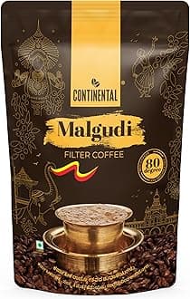 Filter Coffee Powder | 500gm Pouch | 80% Coffee - 20% Chicory | Traditional South Indian | Roasted Ground| Smooth Flavour and Rich Aroma |
