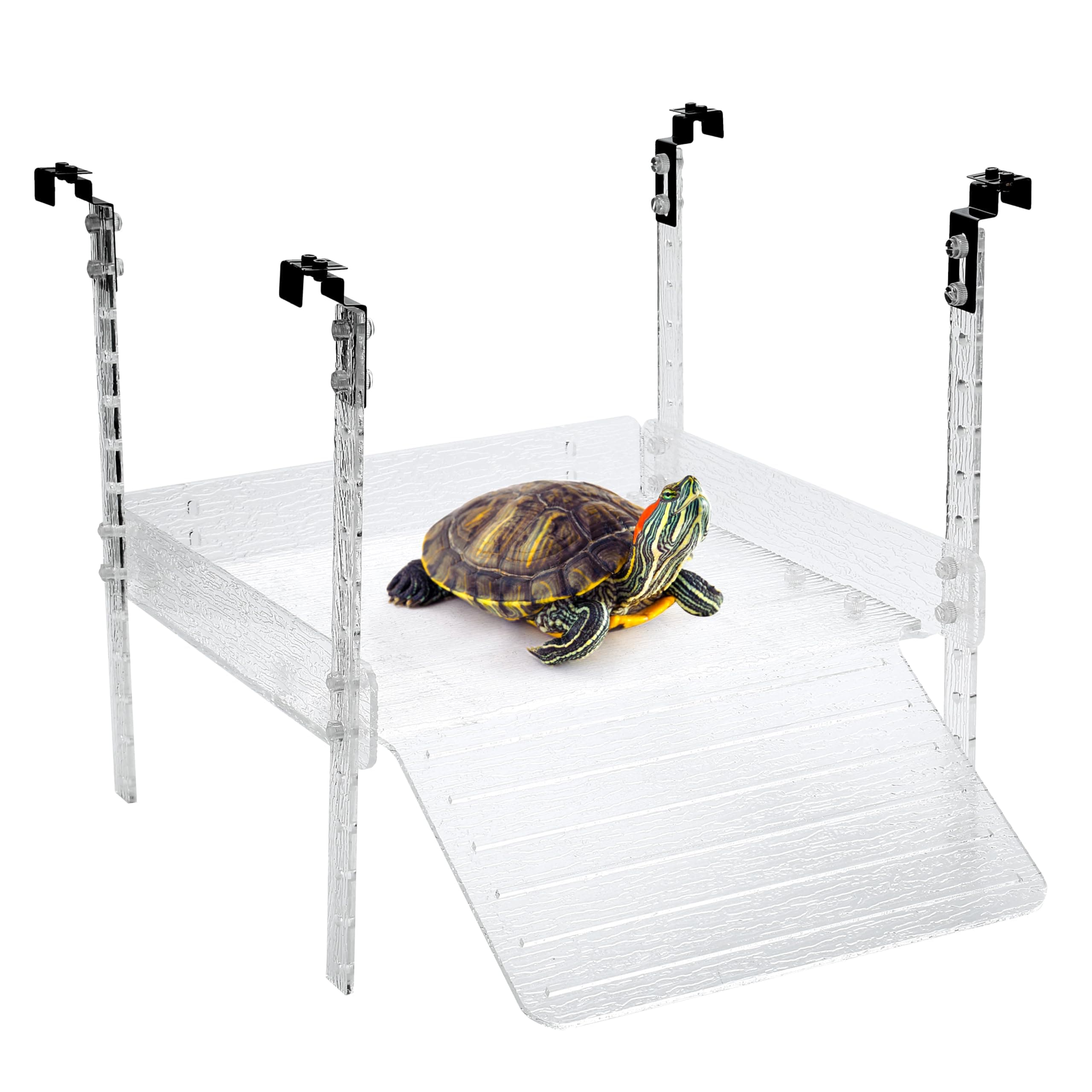 Hanging Turtle Basking Platform for Aquatic Turtles 40 Breeder 75 Gallon, Aquatic Reptile Ramp Dock, Turtle Terrace, Turtles Tank Accessories