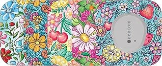 Glucomart Mini Adhesive Patches for Dexcom G7, Stelo & Infusion Sets – 5-Pack Waterproof, Sweatproof CGM Overpatches – Hypoallergenic CGM Sensor Patches (Summer Floral)