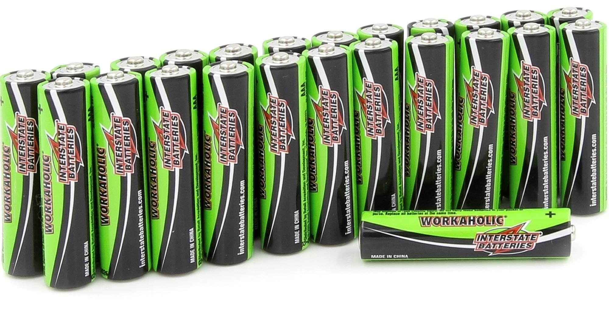 Interstate Batteries AAA Alkaline Battery (24 Pack) All-Purpose 1.5V High Performance Batteries - Workaholic (DRY0075)