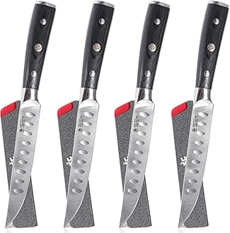 Kyoku Samurai Series 5" Non-Serrated Steak Knife Set