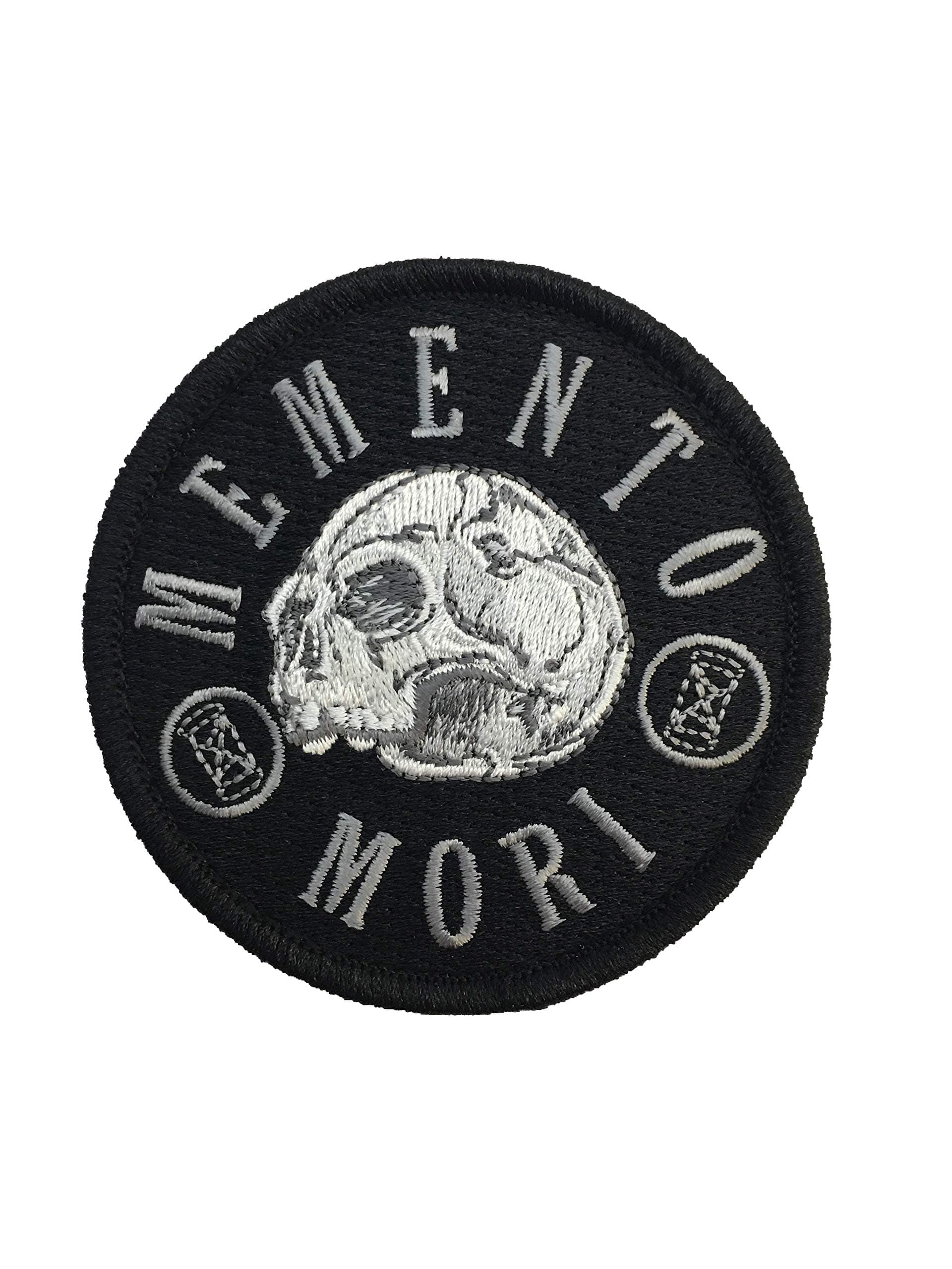 Memento Mori Remember Death - Embroidered Morale Patch (Black)