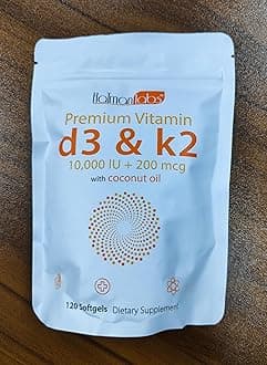 newseel Vitamin D3 K2,D3 K2 Vitamin Supplement,Vitamin D3 and K2,D3 K2 Vitami...