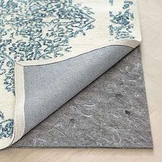 RUGPADUSA - Dual Surface - 5'3" x 7'6" - 1/8" Thick - Felt + Rubber - Non-Slip Backing Rug Pad - Adds Low-Profile Comfort and Protection