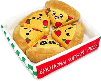 WHAT DO YOU MEME? Emotional Support Pizza — Plush Pizza by Emotional Support Plushies, Great Stocking Stuffers for Kids and Teens