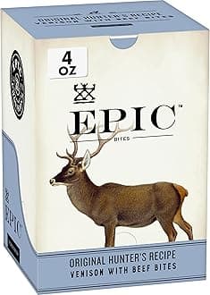 EPIC Venison with Beef Bites, Original Hunter's Recipe, Keto Friendly, Whole30 Approved, Gluten Free, 8 Count, 20 oz